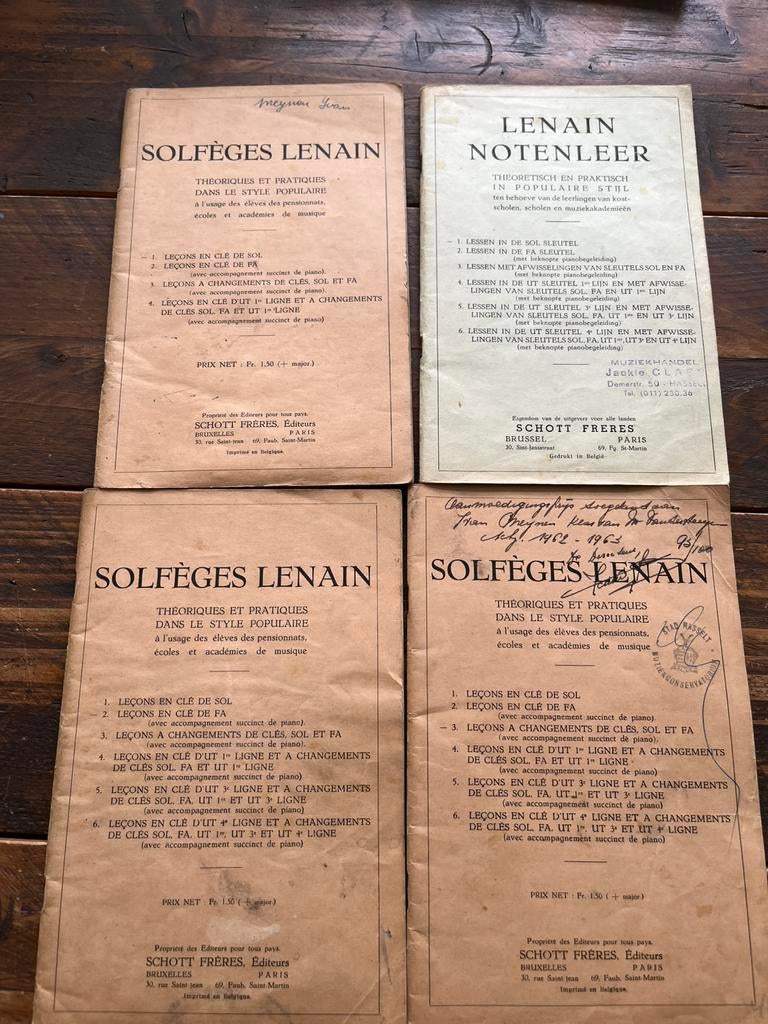Notenleer 1962 orginele boekjes antiek retro, Ophalen, Andere