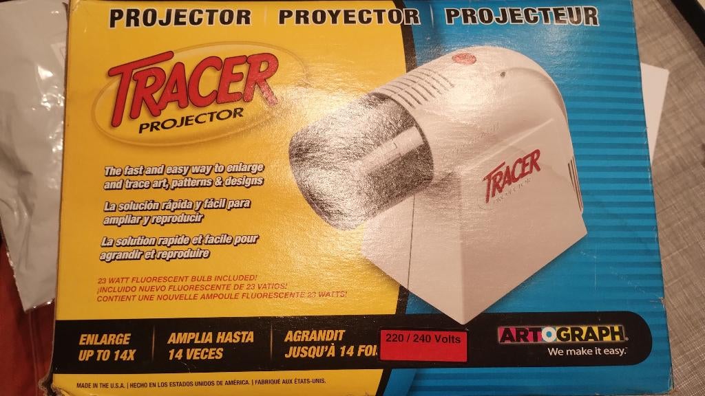 projector tracer, Hobby en Vrije tijd, Ophalen of Verzenden, Zo goed als nieuw, Papier, Schets- of Tekenboek