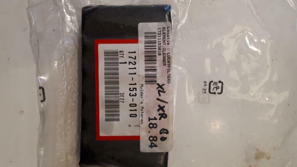 17211-153-010 Honda XR/XL 80 luchtfilter, Enlèvement ou Envoi, Neuf