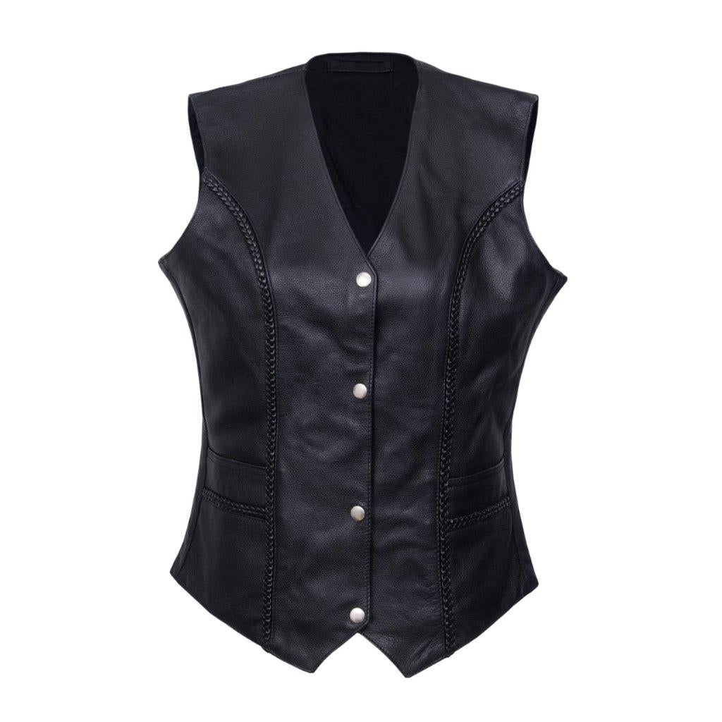 Gilet de moto en cuir neuf pour Femmes, Enlèvement ou Envoi, Neuf, avec ticket, Femmes, Manteau | tissu