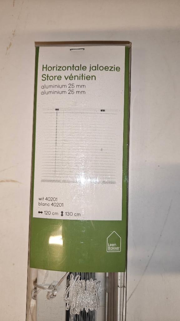 verduisrering / horizontale jaloezie - wit 25mm, Ophalen of Verzenden, Nieuw, Wit