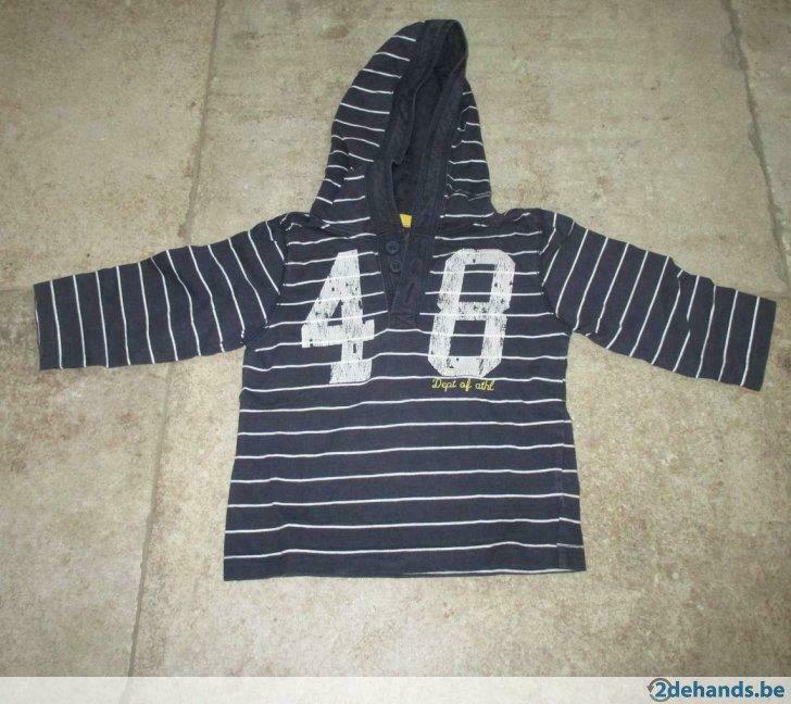 Sweater met kap - H&M - maat 86/92, Kinderen en Baby's, Kinderkleding | Overige, Ophalen of Verzenden, Gebruikt, H&M, Jongen
