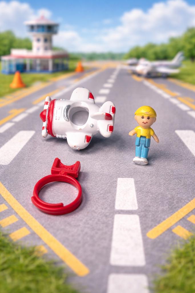 Bague Vintage Polly Pocket — Wee Willie Stunt Plane, Enlèvement ou Envoi, Utilisé