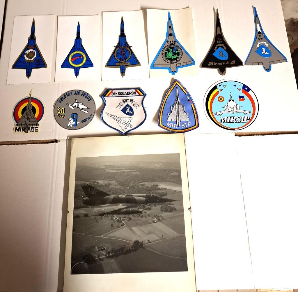 Belgische Luchtmacht - Mirage V nostalgie, Verzamelen, Luchtvaart en Vliegtuigspotten, Zo goed als nieuw, Patch, Badge of Embleem