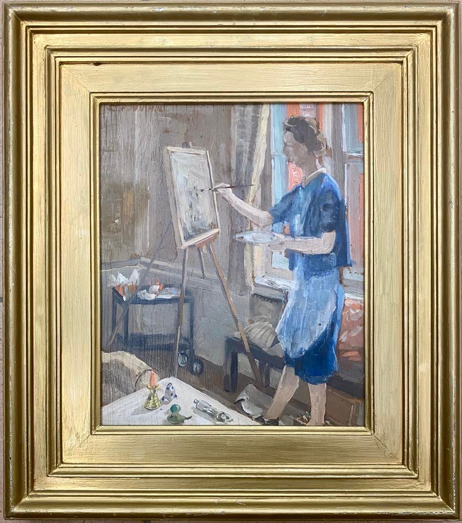 Schilderij Pieter Van Mol (1906-1988), Antiek en Kunst, Ophalen
