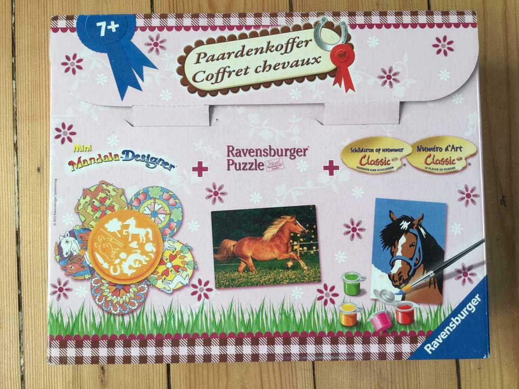 Ravensburger Coffret chevaux : mandala+puzzle+ peinture 7+, Comme neuf