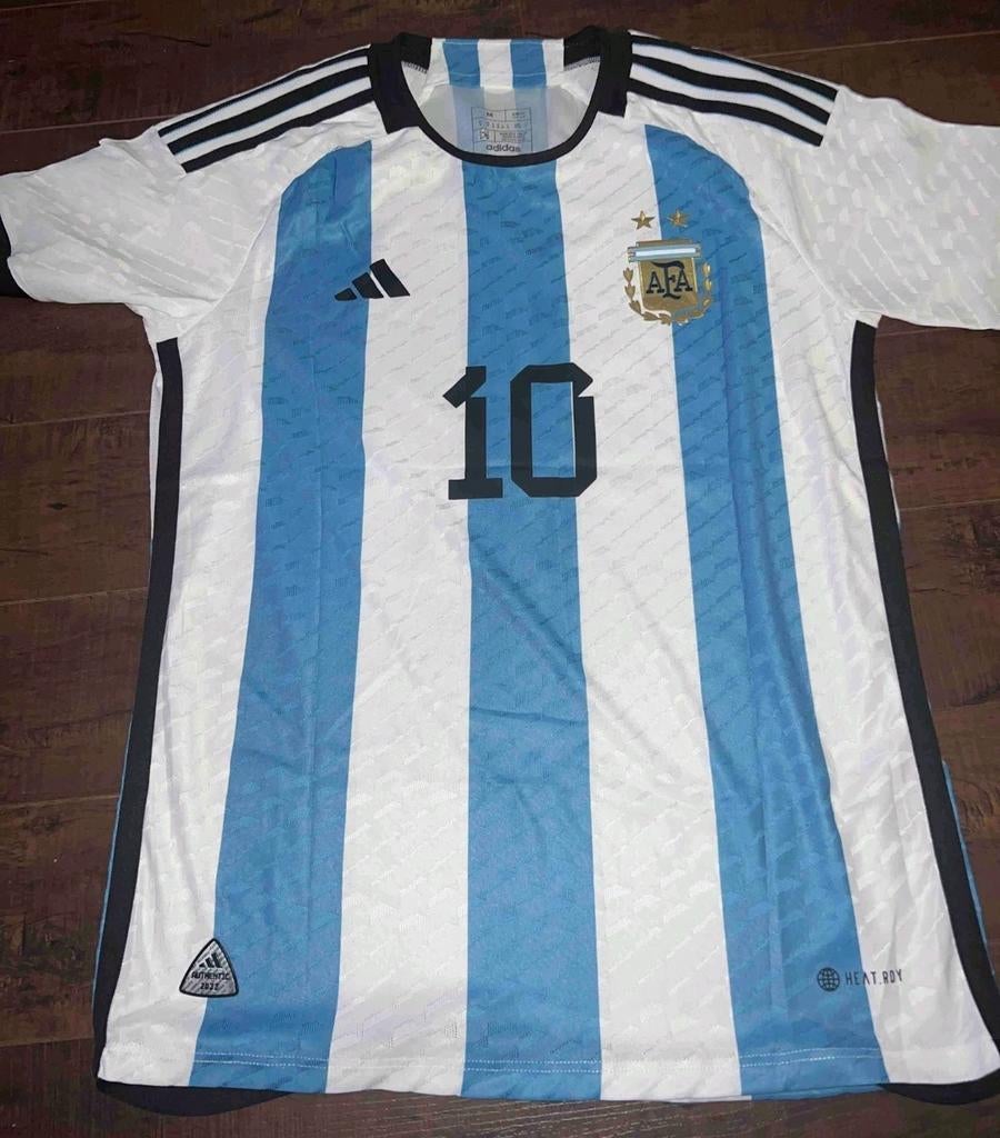 Argentinië Messi Finale Shirt WorldCup 2022 Qatar 3 Stars, Verzamelen, Verzenden, Zo goed als nieuw