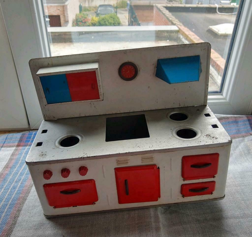 Retro metalen keukentje, Antiek en Kunst, Ophalen of Verzenden