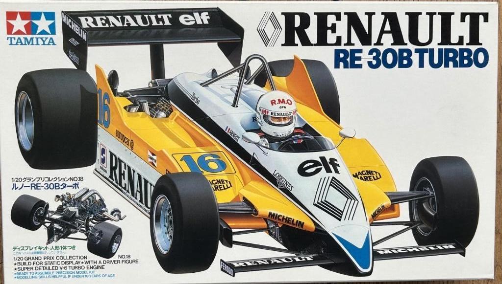Renault RE 30B TURBO échelle 1:20 Tamiya, Hobby & Loisirs créatifs, Modélisme | Voitures & Véhicules, Neuf, Voiture, Plus grand que 1:32