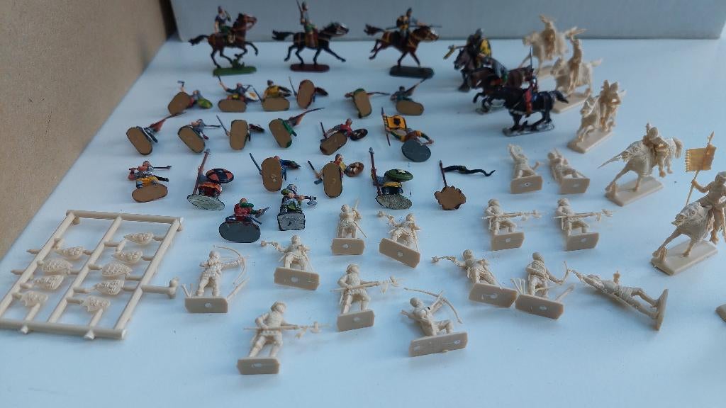 Ridders soldaten middeleeuwen 1/72, Verzamelen, Ophalen of Verzenden, Zo goed als nieuw