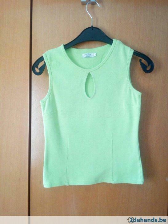 prachtige top van het merk Folia, Kleding | Dames, Ophalen of Verzenden, Gedragen, Maat 38/40 (M), Groen