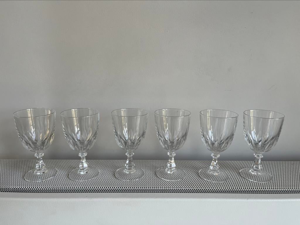 6 kristallen glaasjes van Christal d Arques, Antiek en Kunst, Ophalen of Verzenden