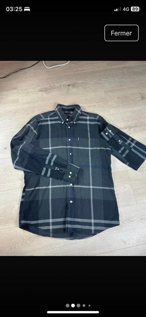 Chemise Barbour tartan M, Enlèvement ou Envoi, Comme neuf