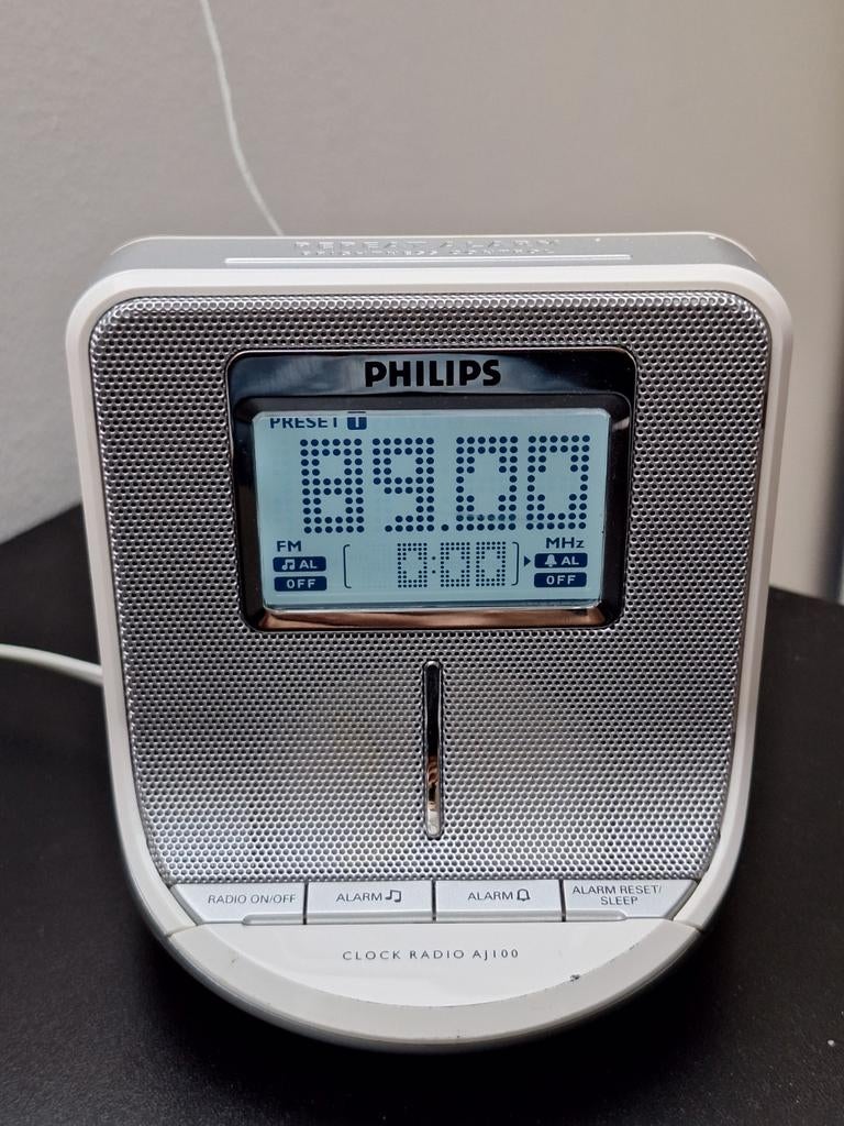Radio-réveil numérique Philips AJ100, double alarme, intensi, Enlèvement ou Envoi, Radio