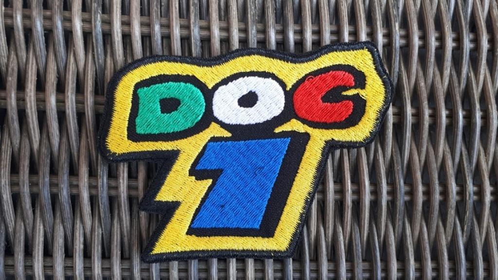 DOC 1 Valentino Rossi strijk patch embleem - 90 x 65 mm, Motoren, Ophalen of Verzenden, Nieuw