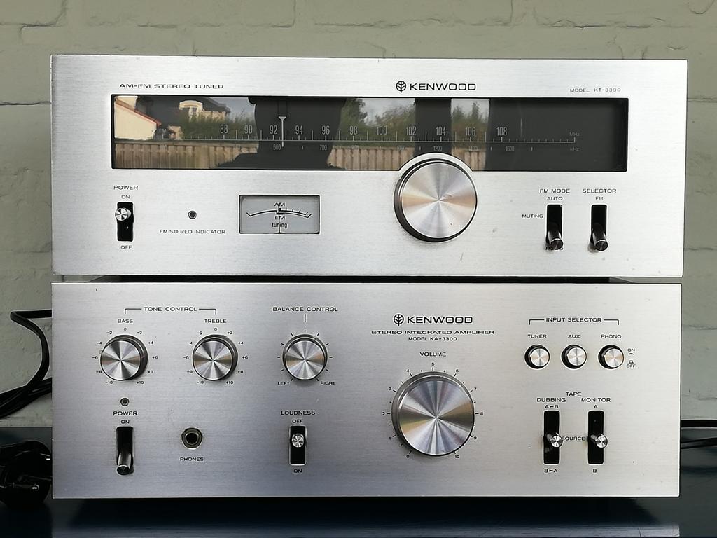 Versterker Kenwood KA-3300 en Kenwood Tuner KT-3300, Audio, Tv en Foto, Stereoketens, Ophalen, Gebruikt, Speakers, Draagbaar