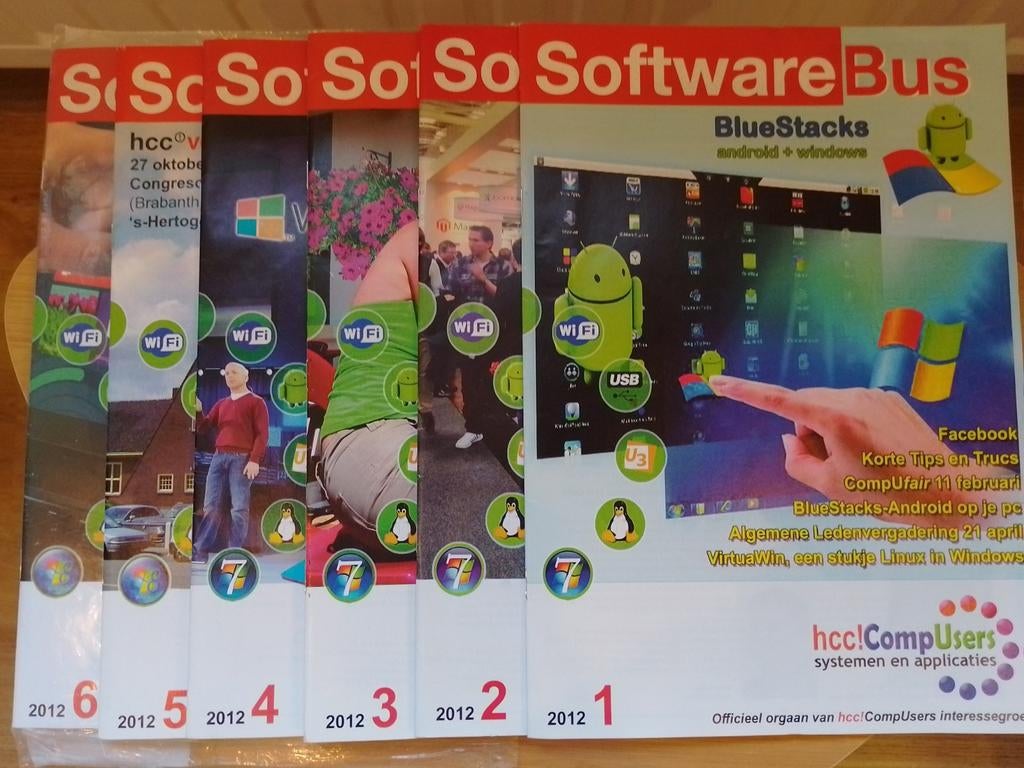 Magazines SoftwareBus et CD-ROM 1 à 6 de 2012, Enlèvement ou Envoi