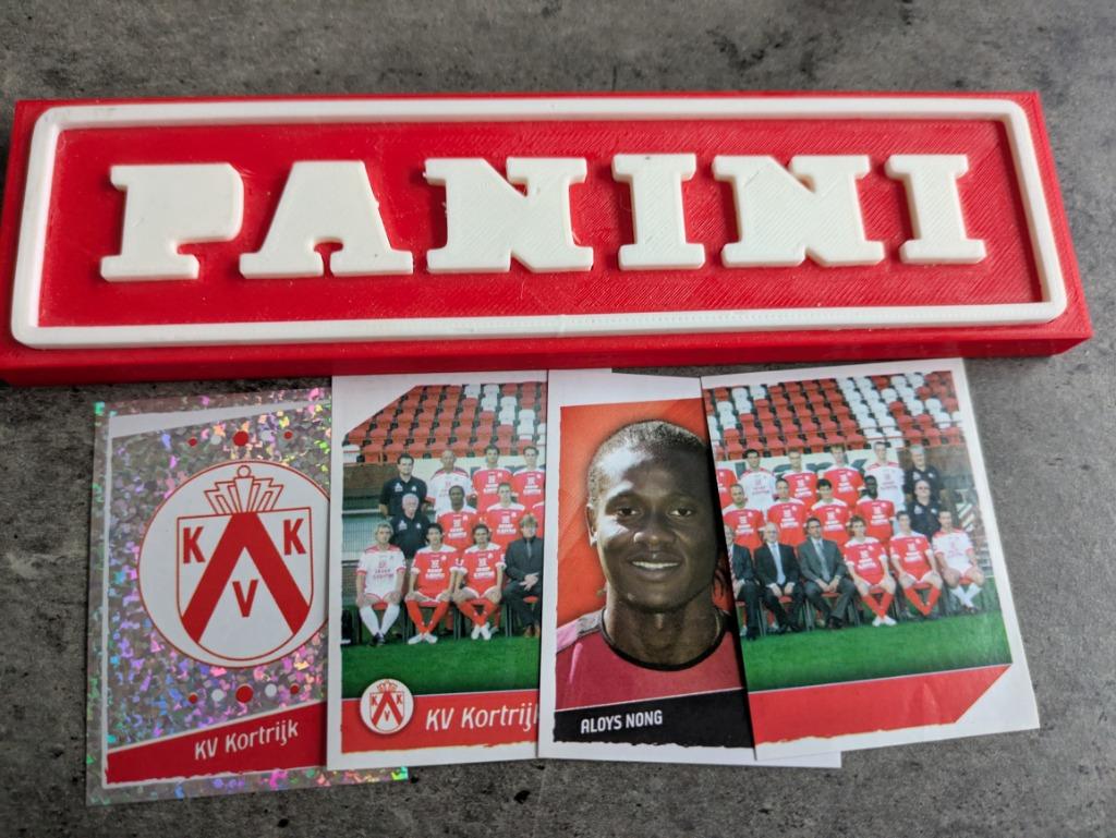 Panini football 2007 KVK KORTRIJK 2DE AFD. 4Xl stickers, Verzenden, Nieuw