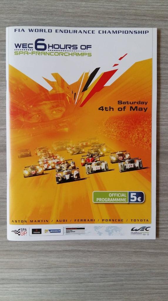 Fia WEC 2013 Spa-Francorchamps - Official Programme, Boeken, Ophalen of Verzenden, Zo goed als nieuw, Algemeen