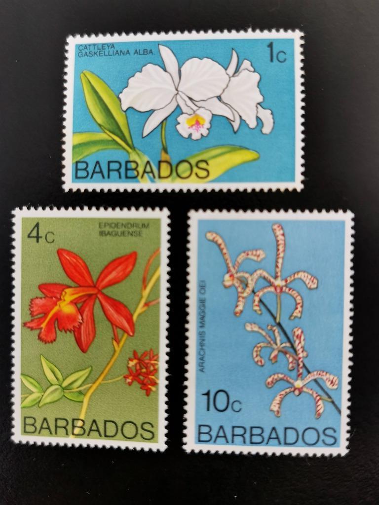 Barbados 1974 - bloemen - orchideeën, Ophalen of Verzenden, Postfris, Midden-Amerika