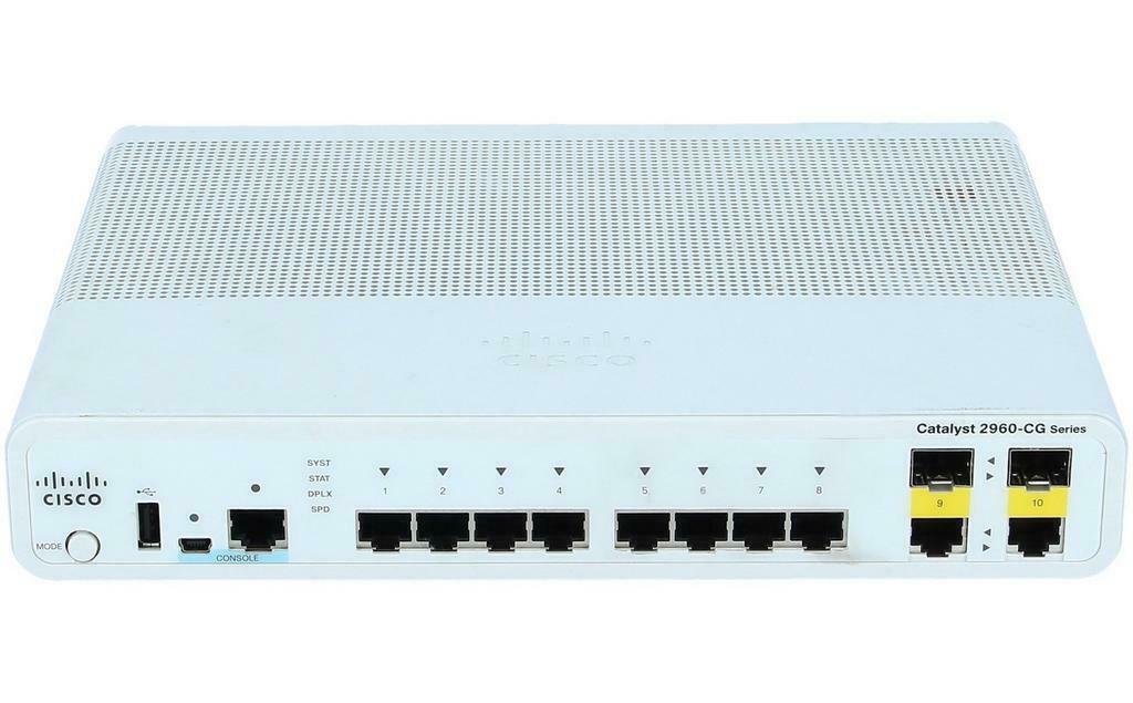 Cisco 8-poorts GB-switch - 2960CG-8TC-L, Computers en Software, Netwerk switches, Ophalen of Verzenden, Nieuw