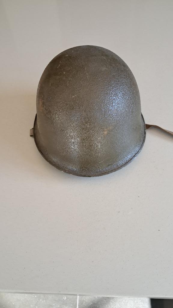 FRANCE - CASQUE MODELE 1951 - 1953 - jugulaire US, Enlèvement ou Envoi, Armée de terre, Casque ou Béret