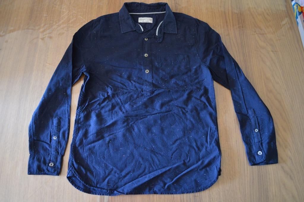 Zara kids hemd gespikkeld blauw 11/12 jaar/152, Gebruikt, Overhemd of Blouse, Ophalen of Verzenden, Jongen