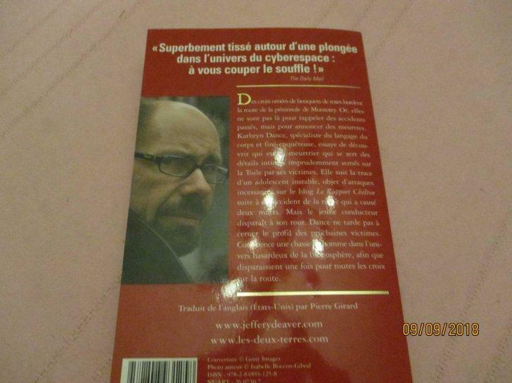 livre "des croix sur la route". jeffery deaver., Ophalen of Verzenden, Nieuw