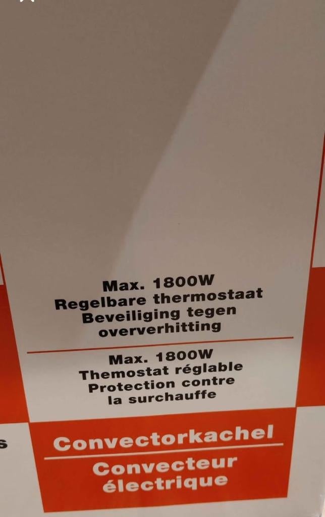 2 radiateurs électriques d'appoint, Ophalen, Nieuw, 800 watt of meer, Radiator