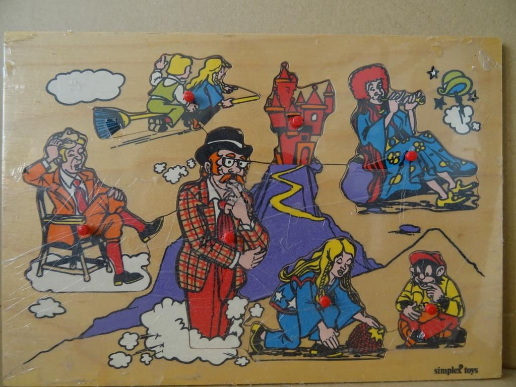 Puzzle Simplex en bois vintage Puzzle vintage Puzzle en bois, Enlèvement ou Envoi, Comme neuf, 6 mois à 2 ans, Moins de 10 pièces