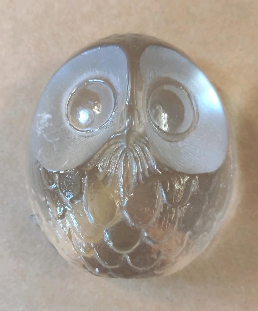 Mats Jonasson Etched Glass Owl MJ 33269, Antiek en Kunst, Ophalen of Verzenden
