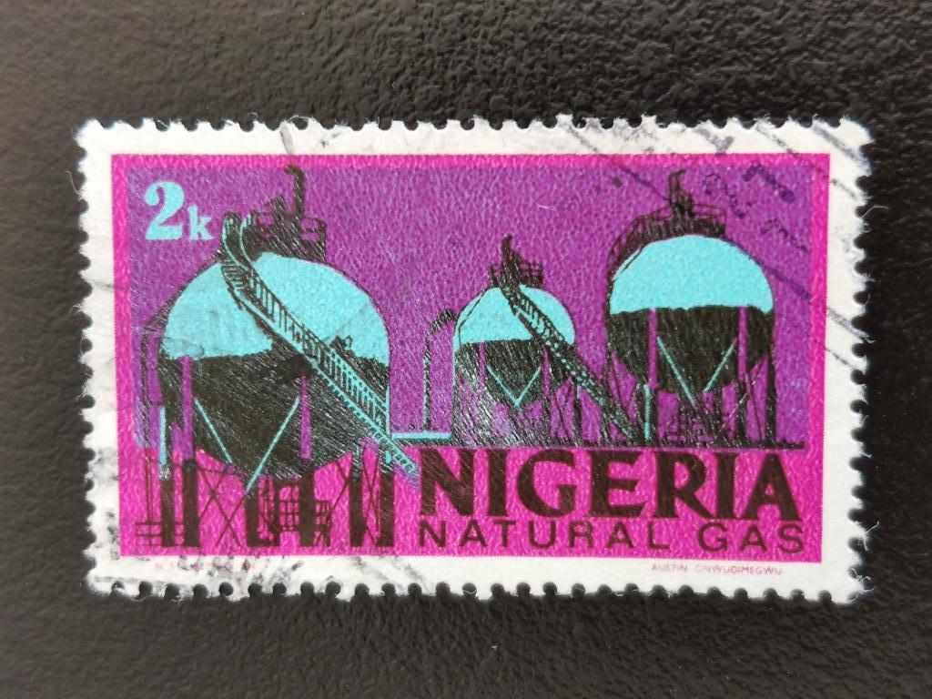 Nigeria 1973 - gasreservoirs, Postzegels en Munten, Postzegels | Afrika, Ophalen of Verzenden, Nigeria, Gestempeld