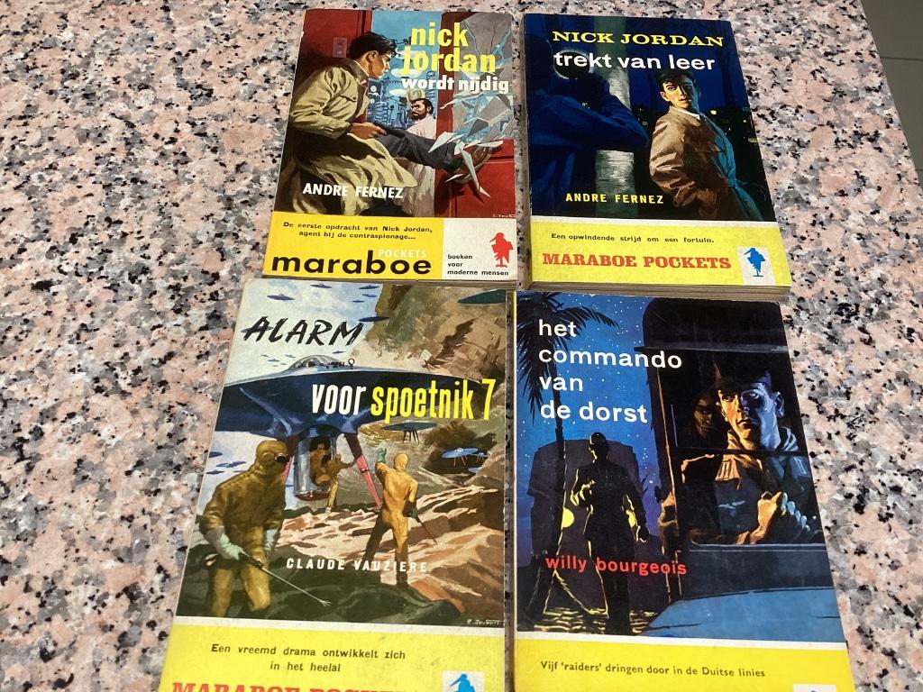 Lot van 4 MARABOE pockets, Boeken, Ophalen of Verzenden, Gelezen
