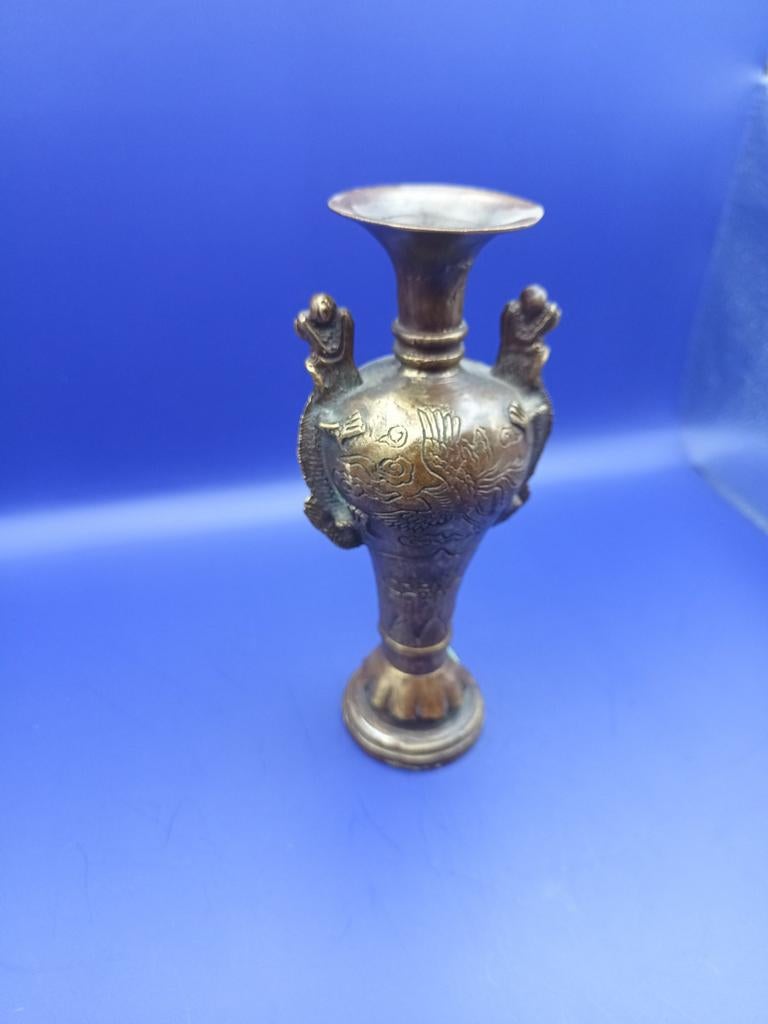 Chinese vaas oud brons, Ophalen of Verzenden