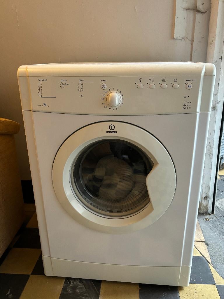 Sèche-linge Indesit, 6 à 8 kg, Chargeur frontal, Enlèvement, Utilisé