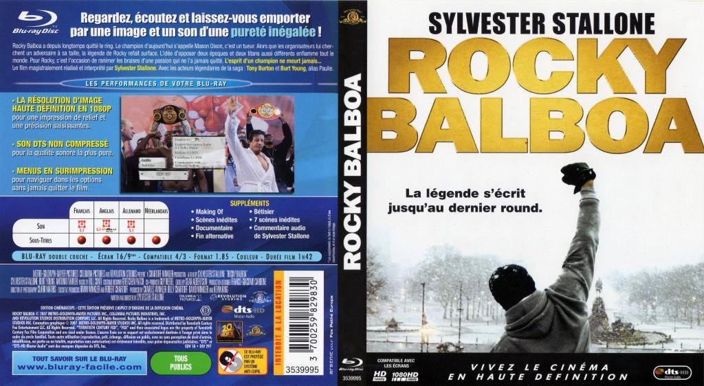 rocky balboa (blu-ray) nieuw, Ophalen of Verzenden, Zo goed als nieuw, Drama