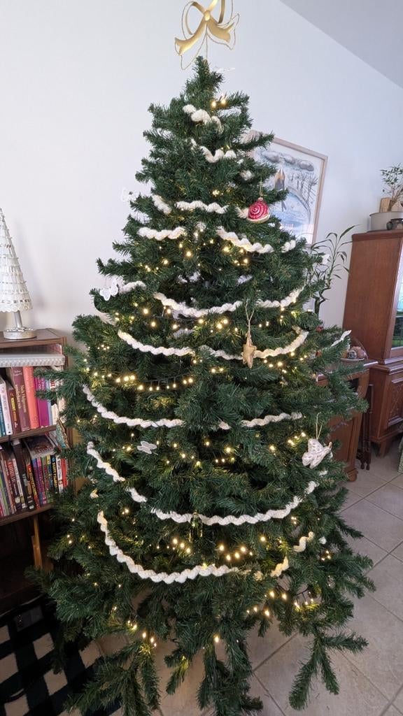 mooie kunstkerstboom 190-200cm (zonder versiering), Diversen, Kerst, Zo goed als nieuw, Ophalen