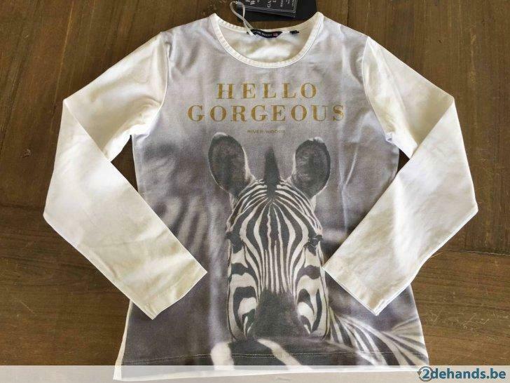 Shirt met lange mouwen River Woods. Zo goed als nieuw 8 jaar, Ophalen of Verzenden, Nieuw, Meisje, Shirt of Longsleeve