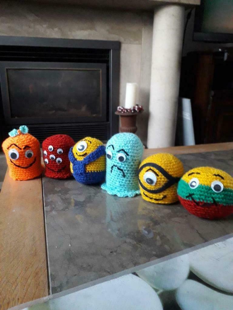 6 monstres en peluche au crochet DIY, Enlèvement ou Envoi, Neuf, Crochet, Aiguille
