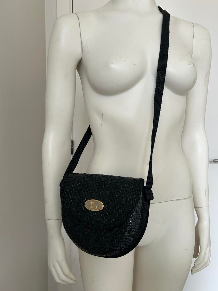 Louise Fontaine sac cannage noir, Enlèvement ou Envoi, Comme neuf, Noir
