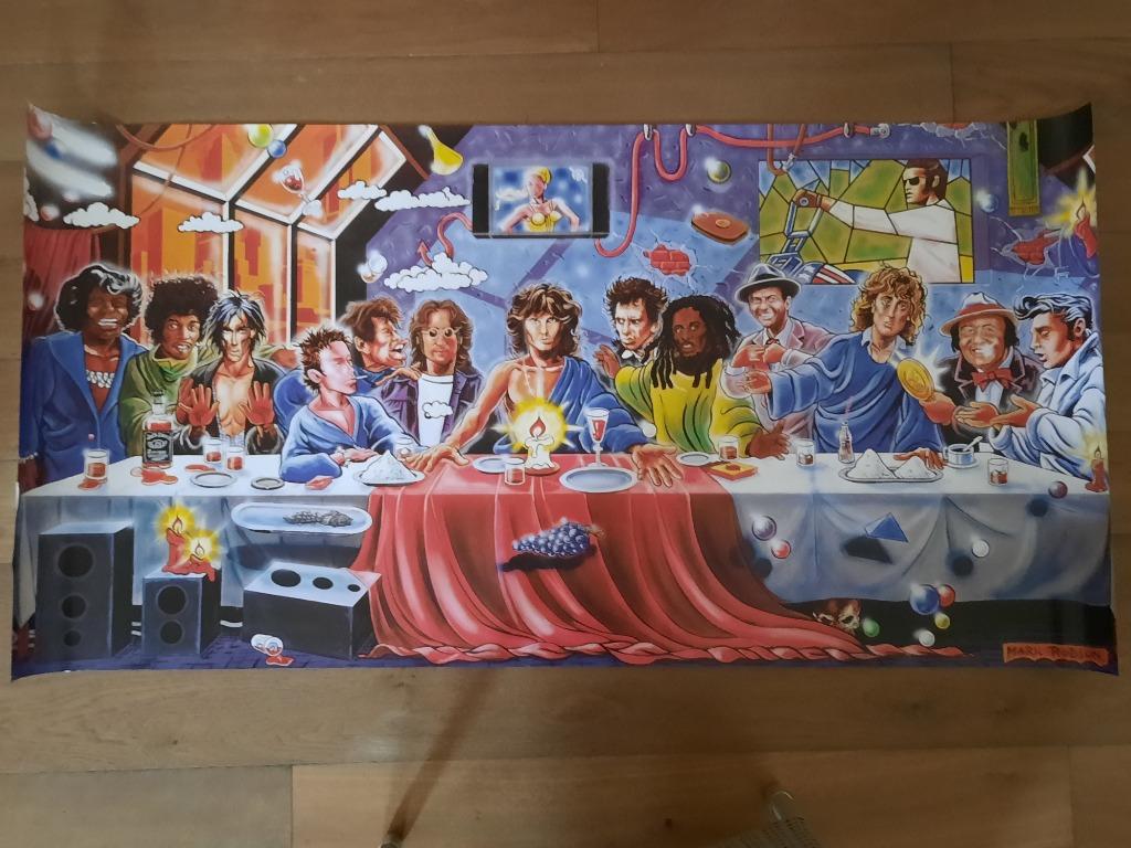 Poster MARK ROBSON / Het laatste avondmaal / Rocksterren, Enlèvement, Utilisé
