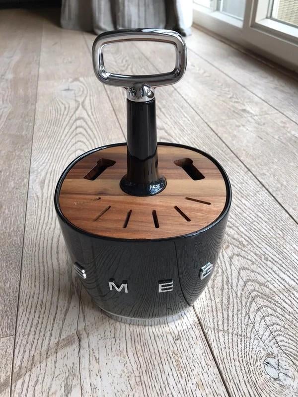 Nieuw ! Smeg zwarte bestekopslag 6 personen zonder bestek, Ophalen, Nieuw