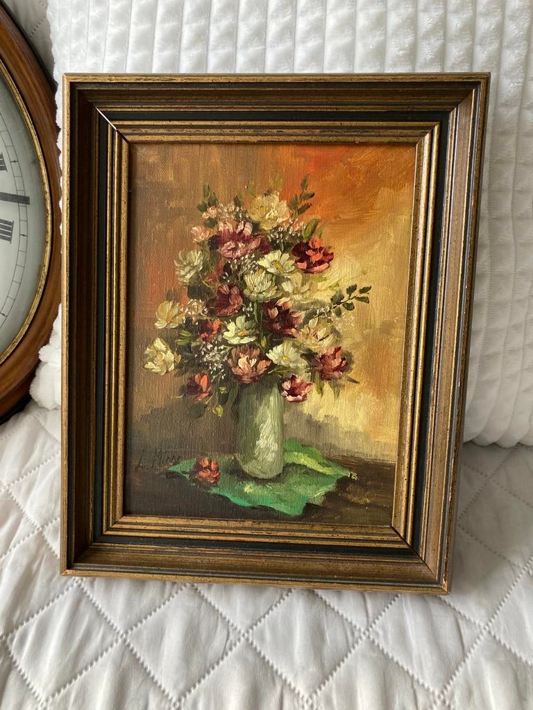 Heel mooi schilderij bloemstilleven, Antiek en Kunst, Kunst | Schilderijen | Klassiek, Ophalen of Verzenden
