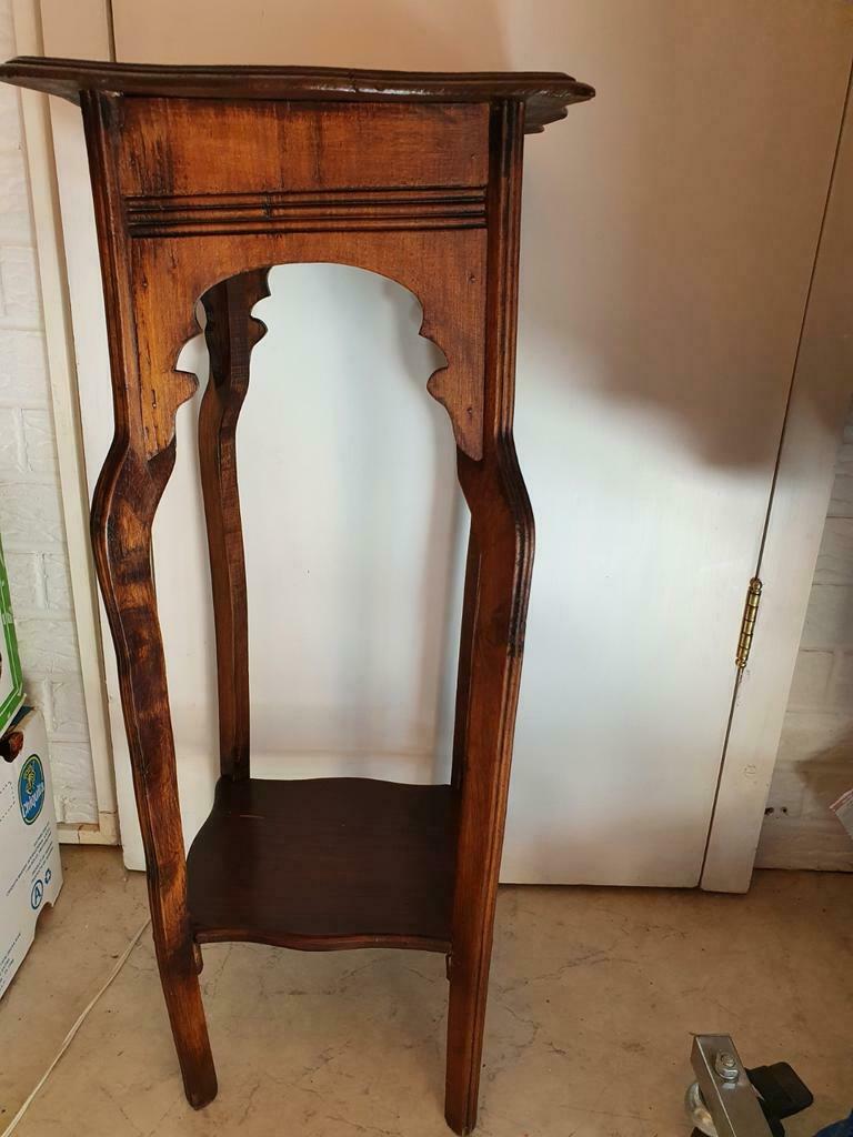 Belle sellette en bois., Antiquités & Art, Enlèvement