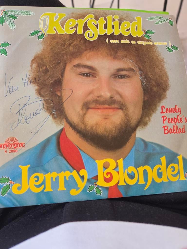 Gesigneerde vinyl singel van jerry blondel, Cd's en Dvd's, Vinyl | Nederlandstalig, Ophalen
