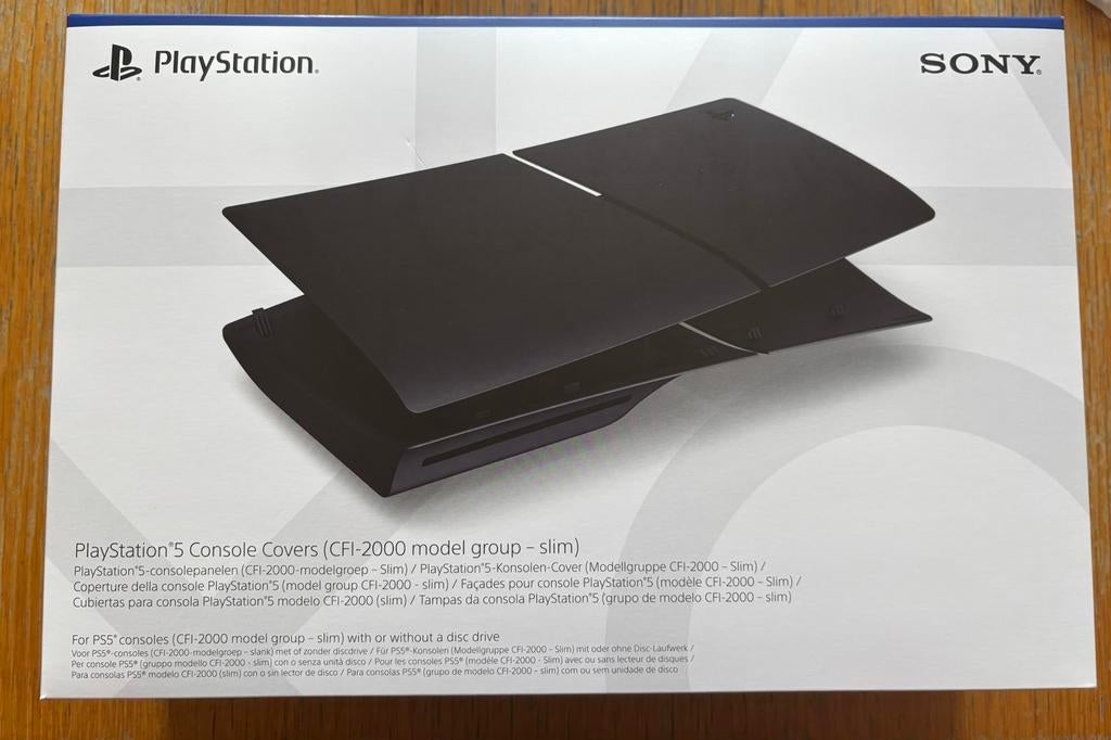 Facade pour PS5 Slim Black, Consoles de jeu & Jeux vidéo, Enlèvement, Comme neuf, Playstation 5