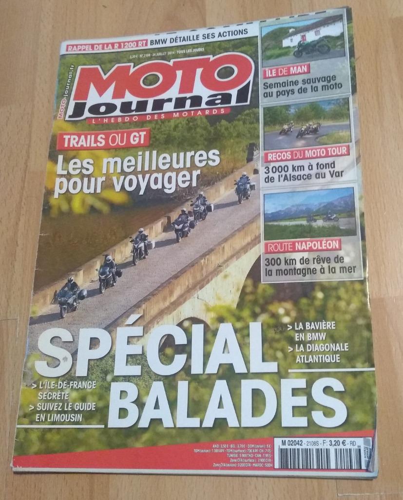 Moto journal 2108 de juillet 2014, Collections, Enlèvement ou Envoi, Journal