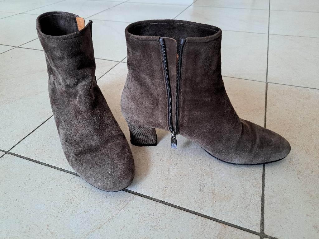 Enkellaarsjes dames, Kleding | Dames, Schoenen, Ophalen, Zo goed als nieuw, Bruin, Lage of Enkellaarzen
