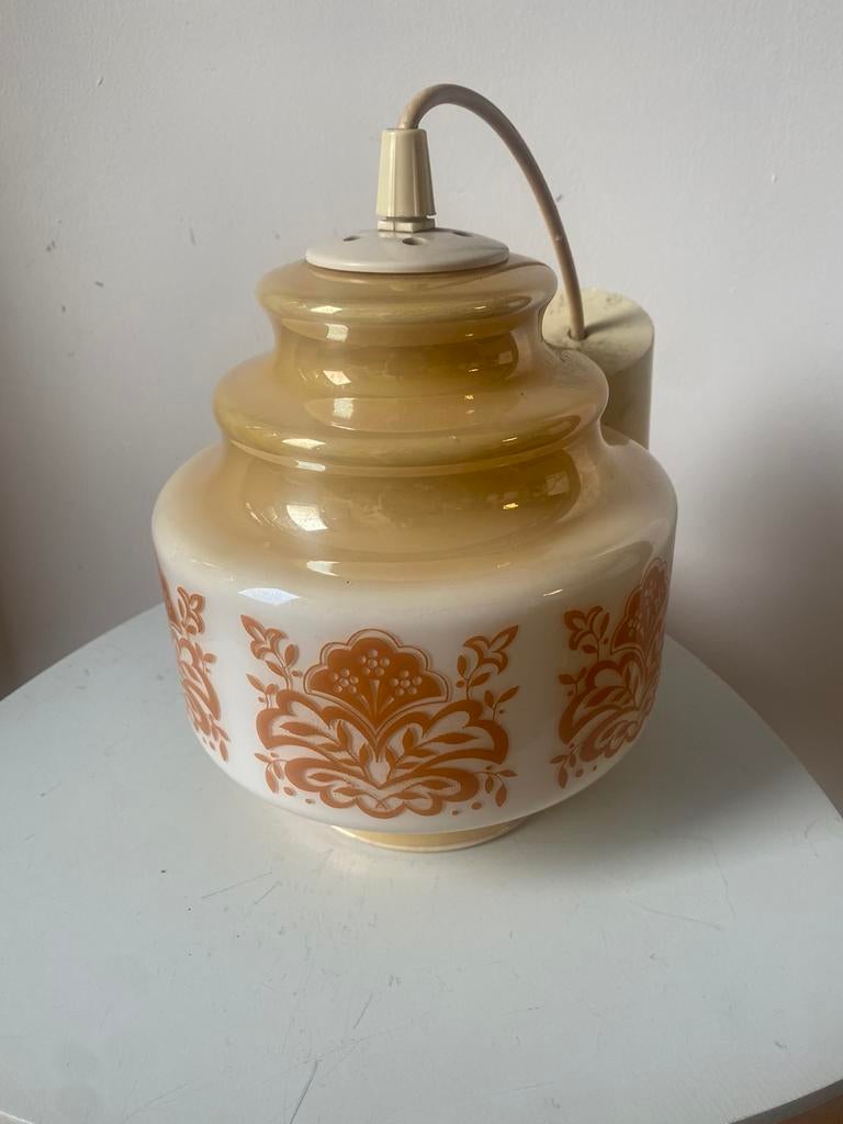 Suspension vintage opaline Space âge, Enlèvement ou Envoi
