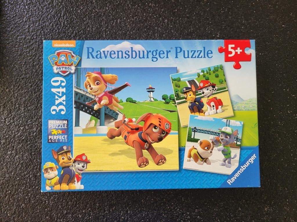 Puzzel Paw Patrol 3x49 stuks, Enlèvement, Comme neuf